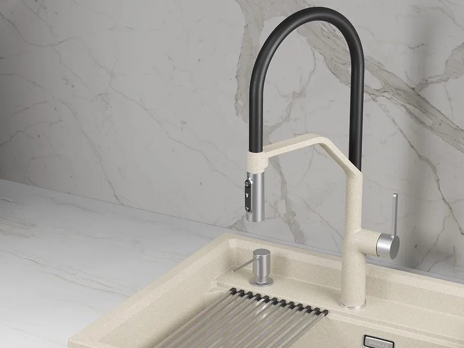 Детальное фото товара: GRANULA 9012 смеситель, гранит, пирит