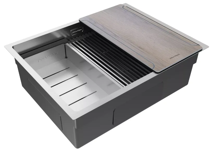 Детальное фото товара: Paulmark NEXT-MULTI SINK 58-L UNI, мойка, нержавеющая сталь брашированная