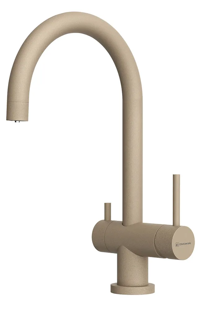 Фото товара: Omoikiri Yamada-P-CA, смеситель, гранит, карамель