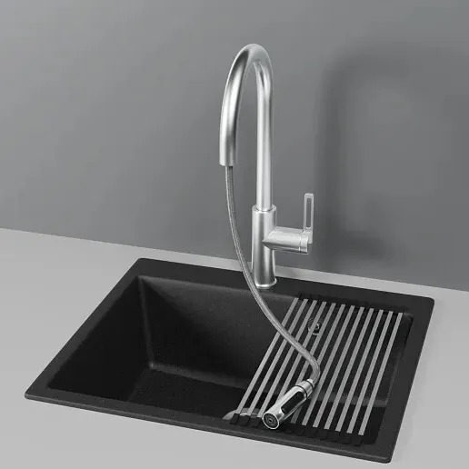 Детальное фото товара: GRANULA 8168 смеситель, нержавеющая сталь