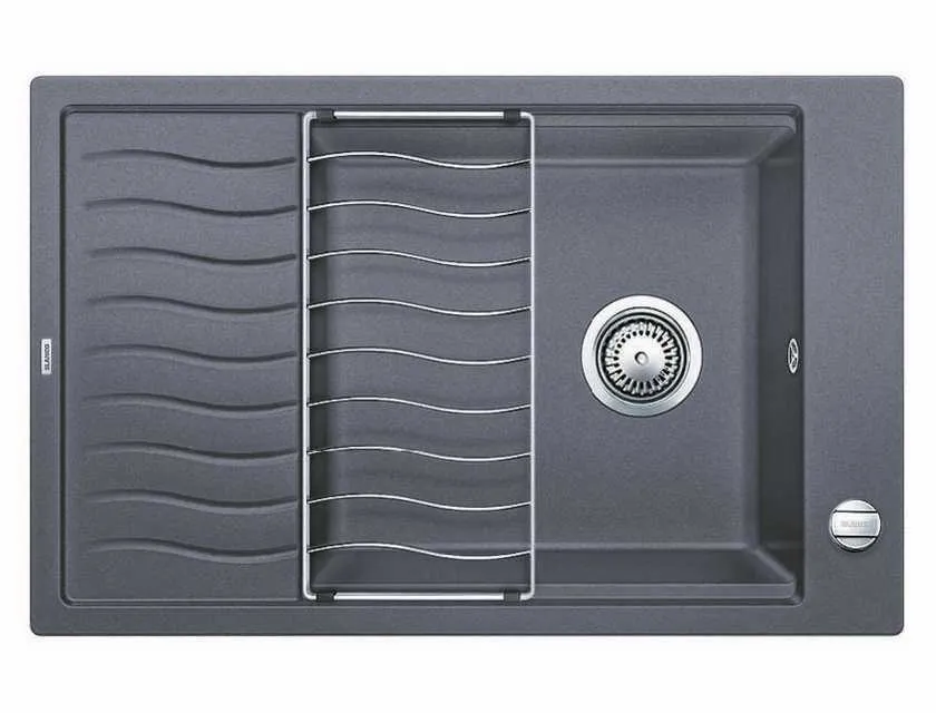 Детальное фото товара: Blanco Elon XL 6 S-F мойка, гранит, темная скала с клапаном-автоматом