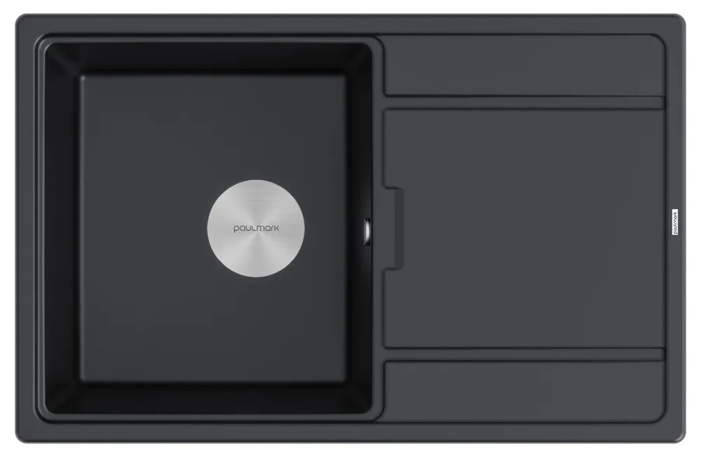 Фото товара: Paulmark FLUGEN 50-780, мойка, гранит, черный металлик