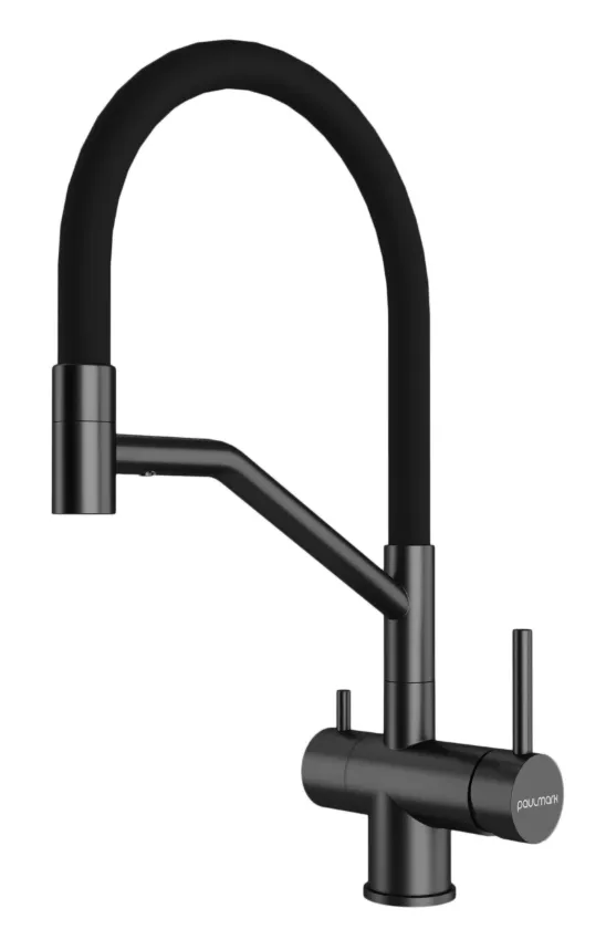 Фото товара: Paulmark RUBERT, смеситель, вороненая сталь