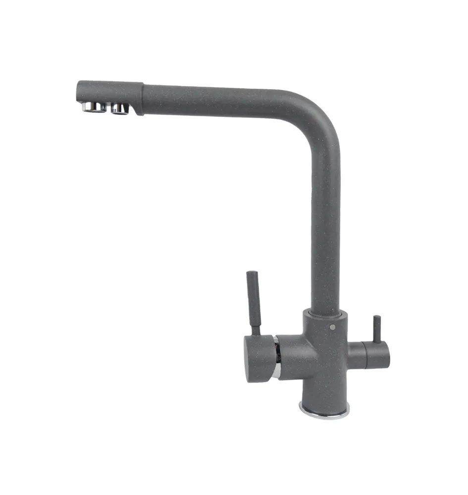 Фото товара: LEX Biferno Deep Grey, смеситель, гранит