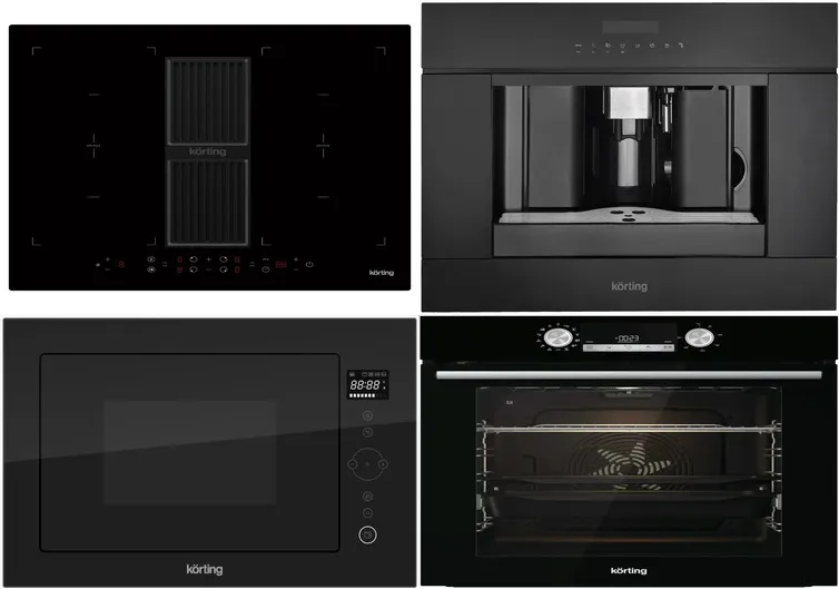 Фото товара: KORTING HIBH 68980 NB + OKB 8481 ESN PYRO + KMI 825 TGN + KCM 9200 BG