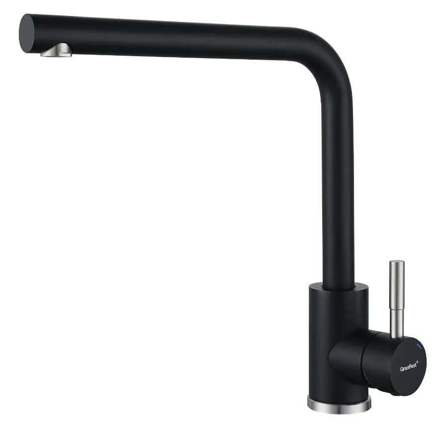 Фото товара: GranFest GF-Z-5411, смеситель, гранит, черный