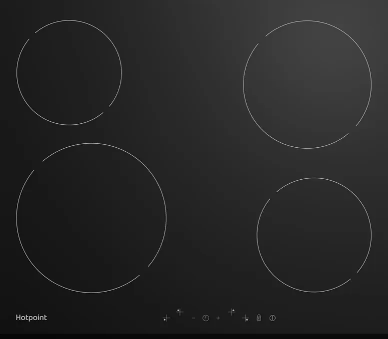Фото товара: Hotpoint HR 6T2 B стеклокерамическая поверхность
