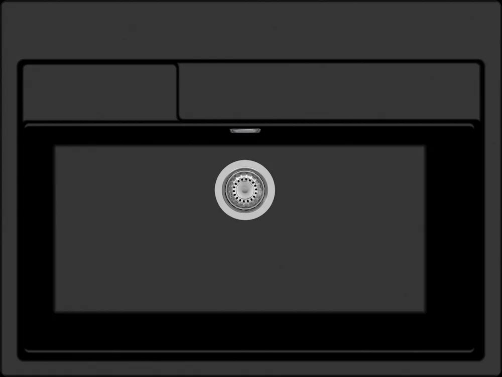 Детальное фото товара: Rivelato MODULIX MD-9082 nero profondo, мойка, керамика, черный
