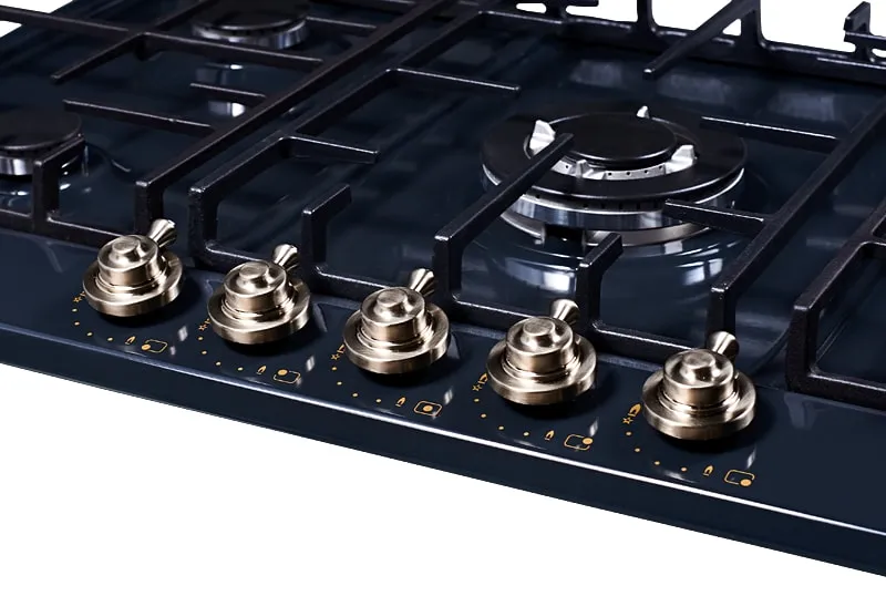 Детальное фото товара: Kuppersberg FV9TGRZ ANT Silver газовая поверхность