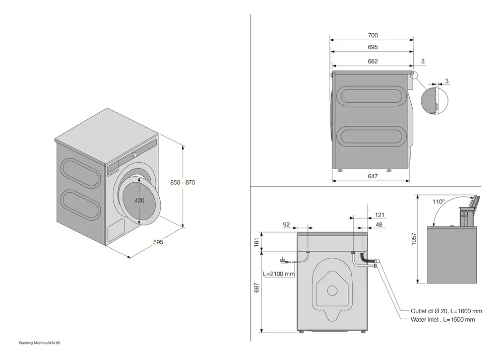 Детальное фото товара: ASKO W2114C.W/1