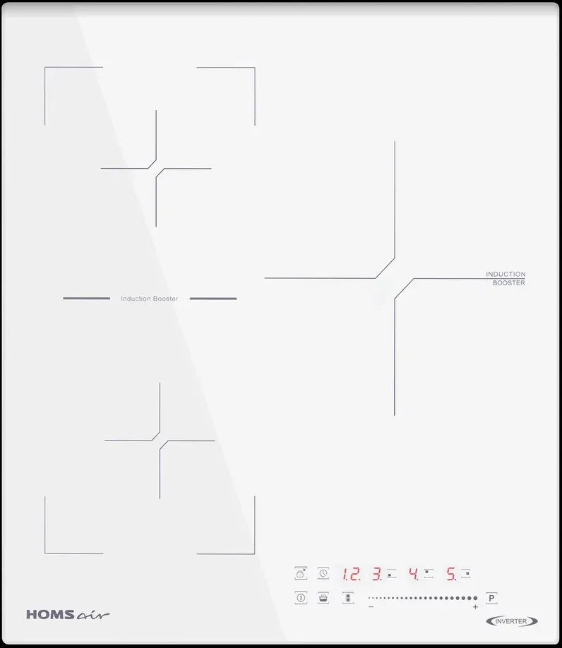 Фото товара: HOMSair HIC43SWH Inverter индукционная поверхность