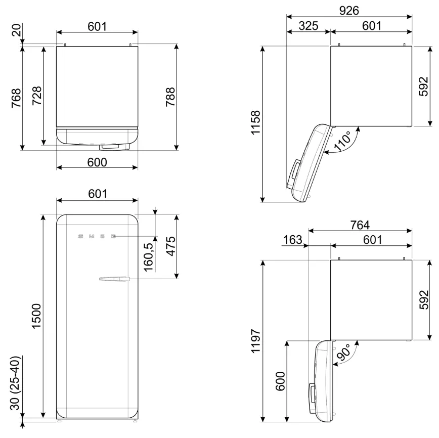 Детальное фото товара: Smeg FAB28LBL6