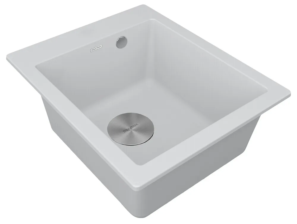 Детальное фото товара: Paulmark KANTE 40, мойка, гранит, белый