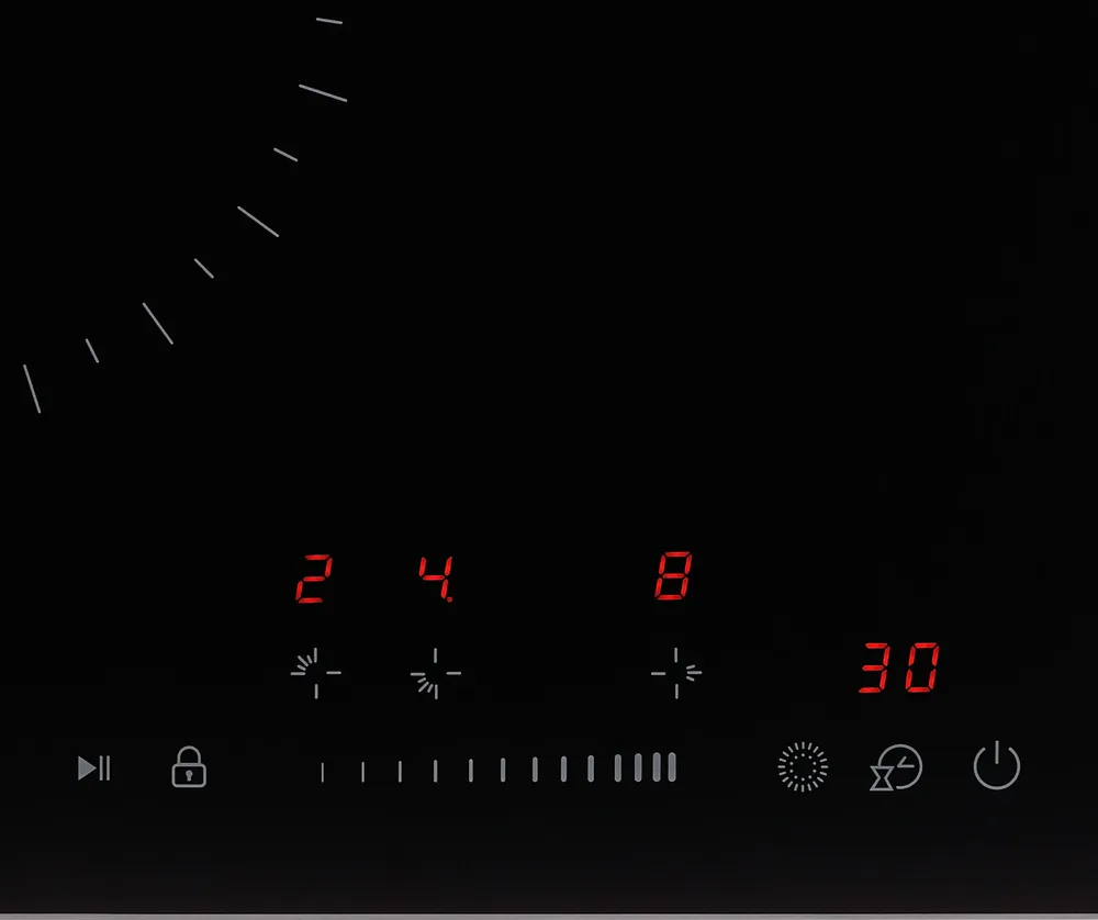 Детальное фото товара: Krona ZAUBER 45 BL 1DZTS стеклокерамическая поверхность