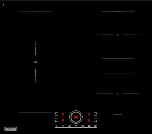 Фото товара: DeLonghi ELETTRA 4B1P CR индукционная поверхность