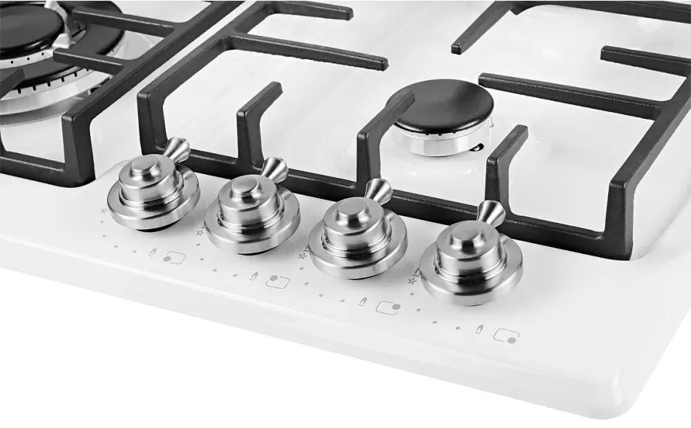 Детальное фото товара: Kuppersberg FV6TGRZ W Silver газовая поверхность