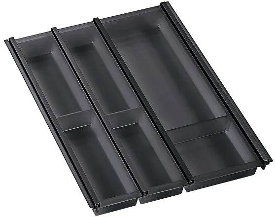 Детальное фото товара: Ninka Cuisio Aqua 450, Legrabox Blum, лоток для столовых приборов, черный