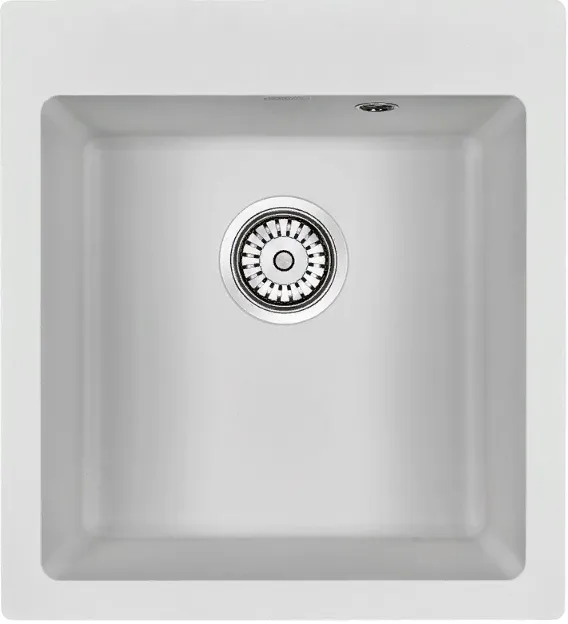 Детальное фото товара: Paulmark KANTE 45, мойка, гранит, белый