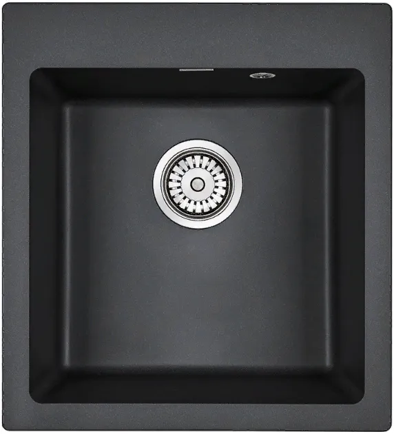 Детальное фото товара: Paulmark KANTE 45, мойка, гранит, черный