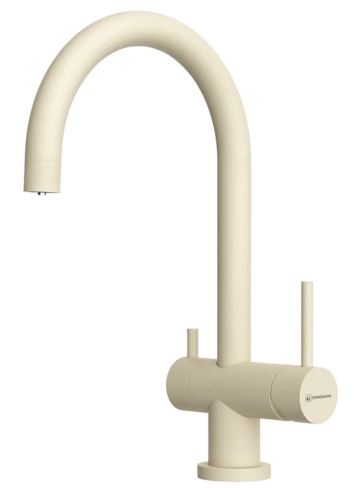 Фото товара: Omoikiri Yamada-P-BE, смеситель, гранит, ваниль