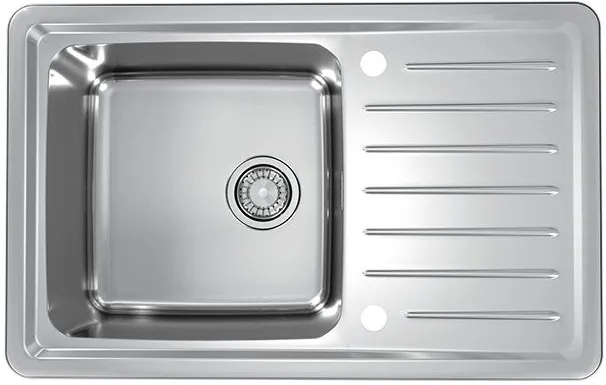 Фото товара: ALVEUS GALEO 20 SAT 90 FI, мойка, нержавеющая сталь сатин (в комплекте с сифоном 1127251)