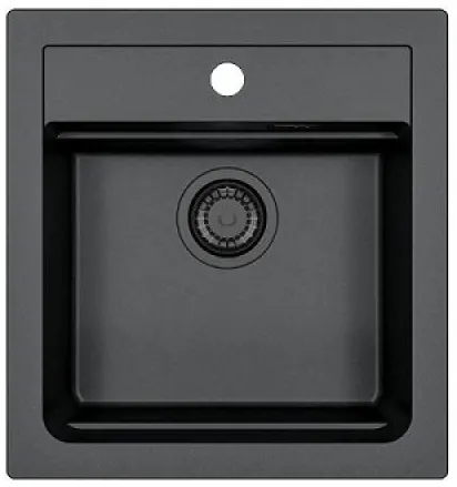 Фото товара: ALVEUS GRANITAL ATROX 20 CARBON - G91, мойка, гранит, черный (в комплекте с сифоном 1148149)