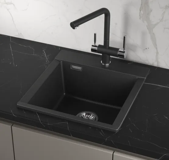 Детальное фото товара: GRANULA ES-4701 мойка, гранит, черный