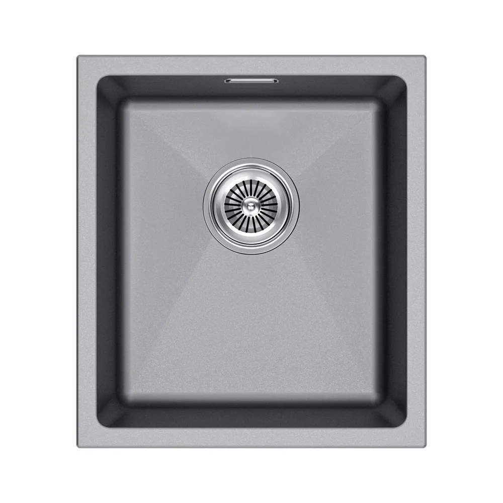 Детальное фото товара: Paulmark LUMI 41UNI, мойка, гранит, серый металлик