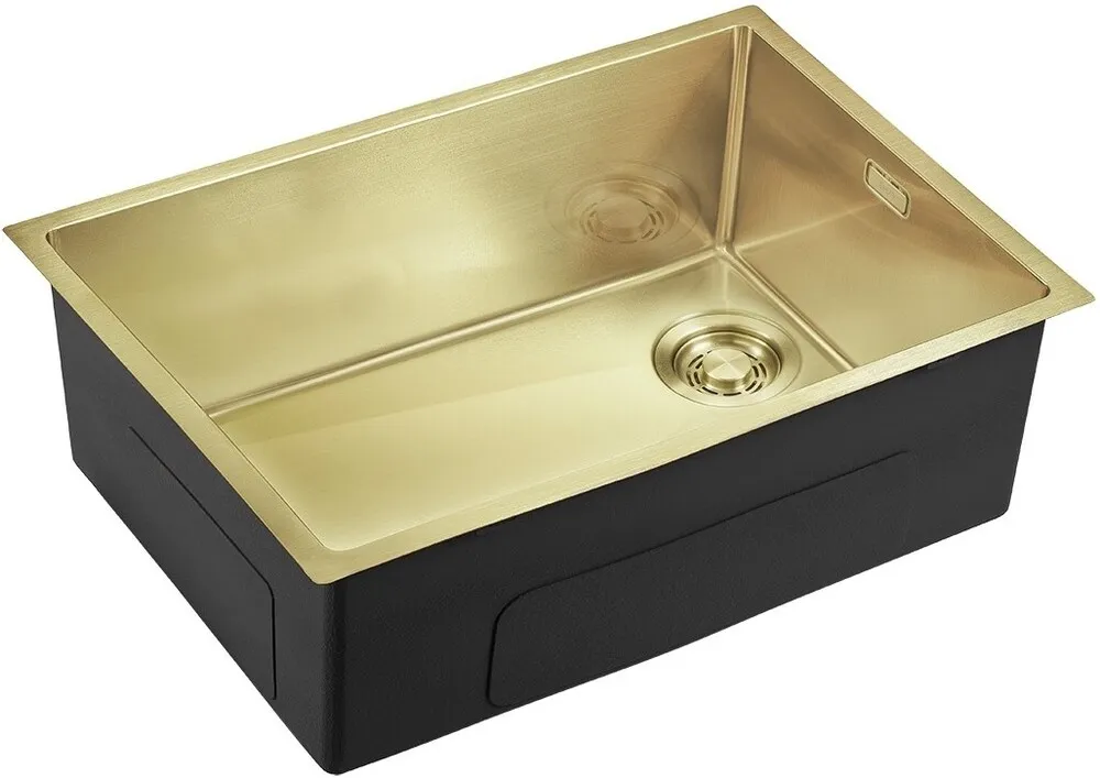 Фото товара: Emar EMB-660(UN) PVD Matt Golden, мойка, нержавеющая сталь, матовое золото