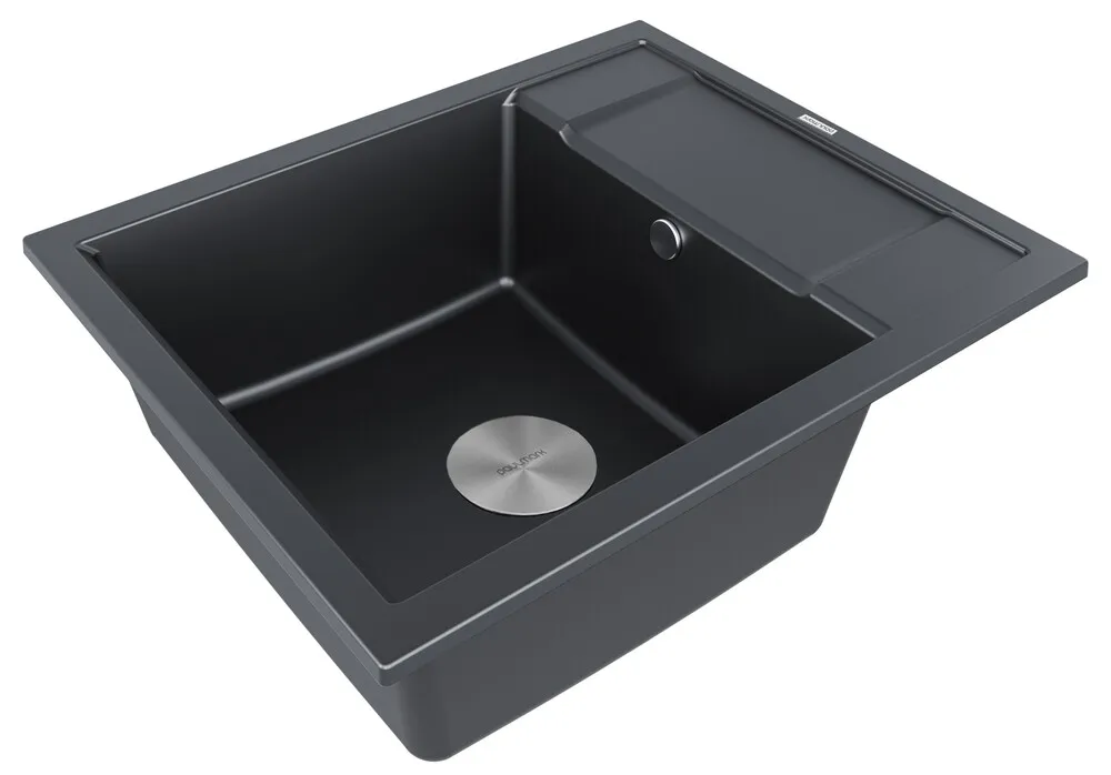 Детальное фото товара: Paulmark FLUGEN 50-600, мойка, гранит, черный металлик