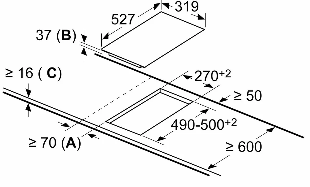 Детальное фото товара: NEFF T13TDF9L8 стеклокерамическая поверхность