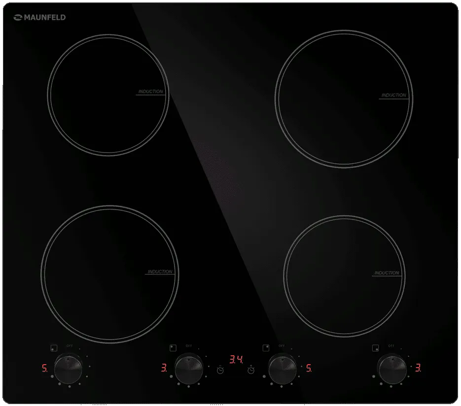 Фото товара: Maunfeld CVI594MBK2 индукционная поверхность