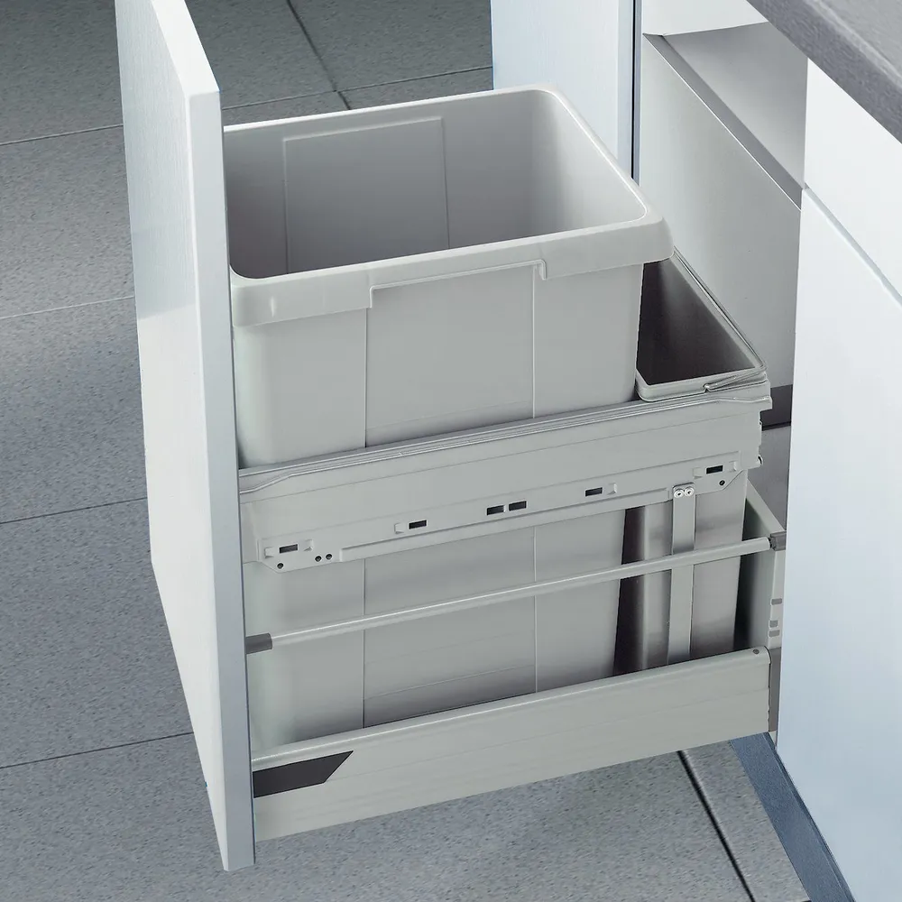 Фото товара: Hailo Euro-Cargo система сортировки мусора: контейнер 35 л и ведро 7л