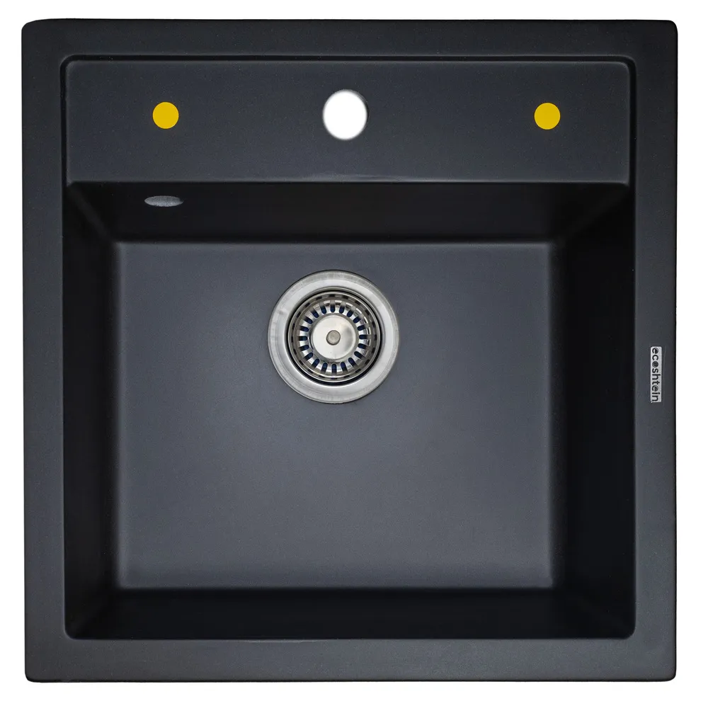Фото товара: Ecoshtein PLATZ 515, мойка, гранит, черный