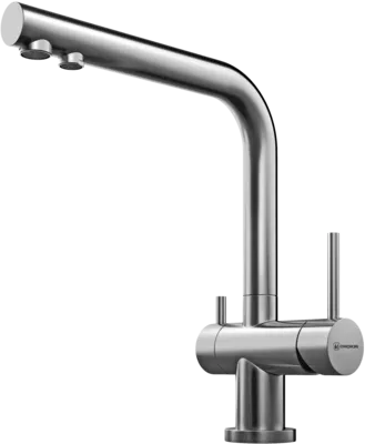 Фото товара: Omoikiri Nagano-BN, смеситель, нержавеющая сталь