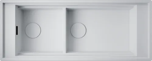 Фото товара: Omoikiri Sintesi Pro 114-2-WH, мойка, керамика, белый