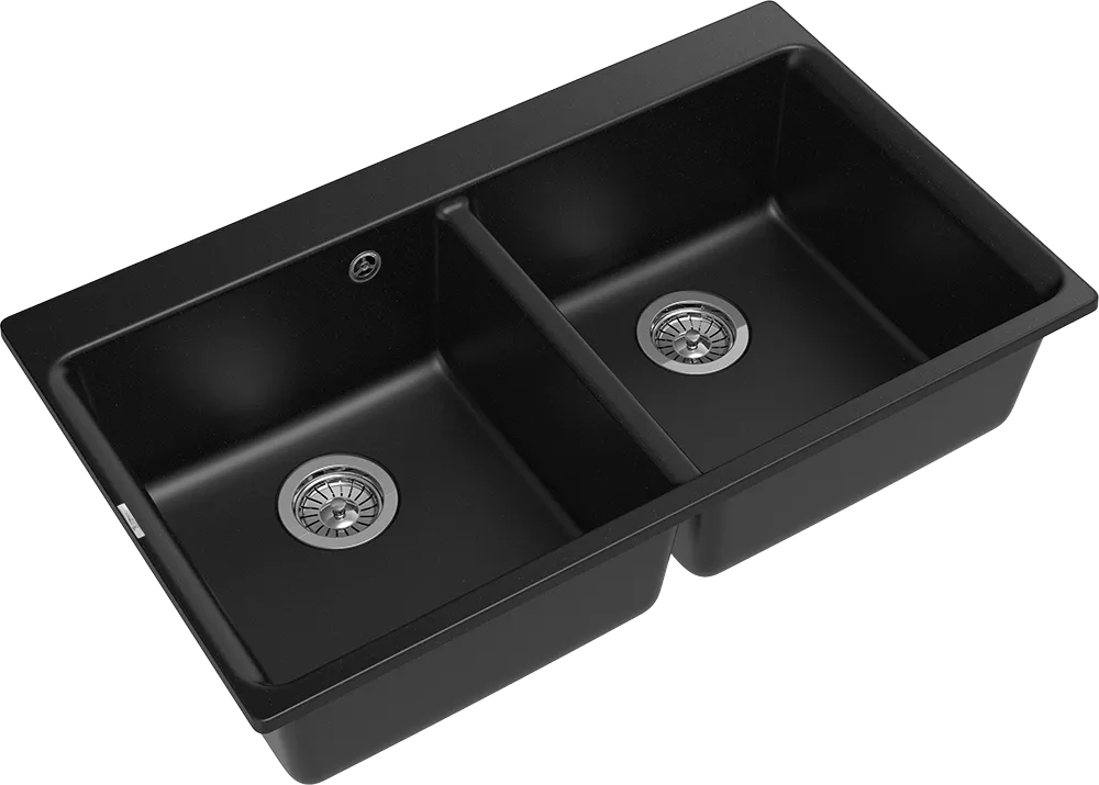 Детальное фото товара: Rivelato AXEL X-90-2D nero, мойка, гранит, черный