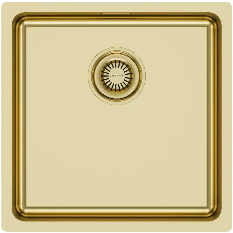 Фото товара: Paulmark VISTA 44, мойка, нержавеющая сталь, светлое золото