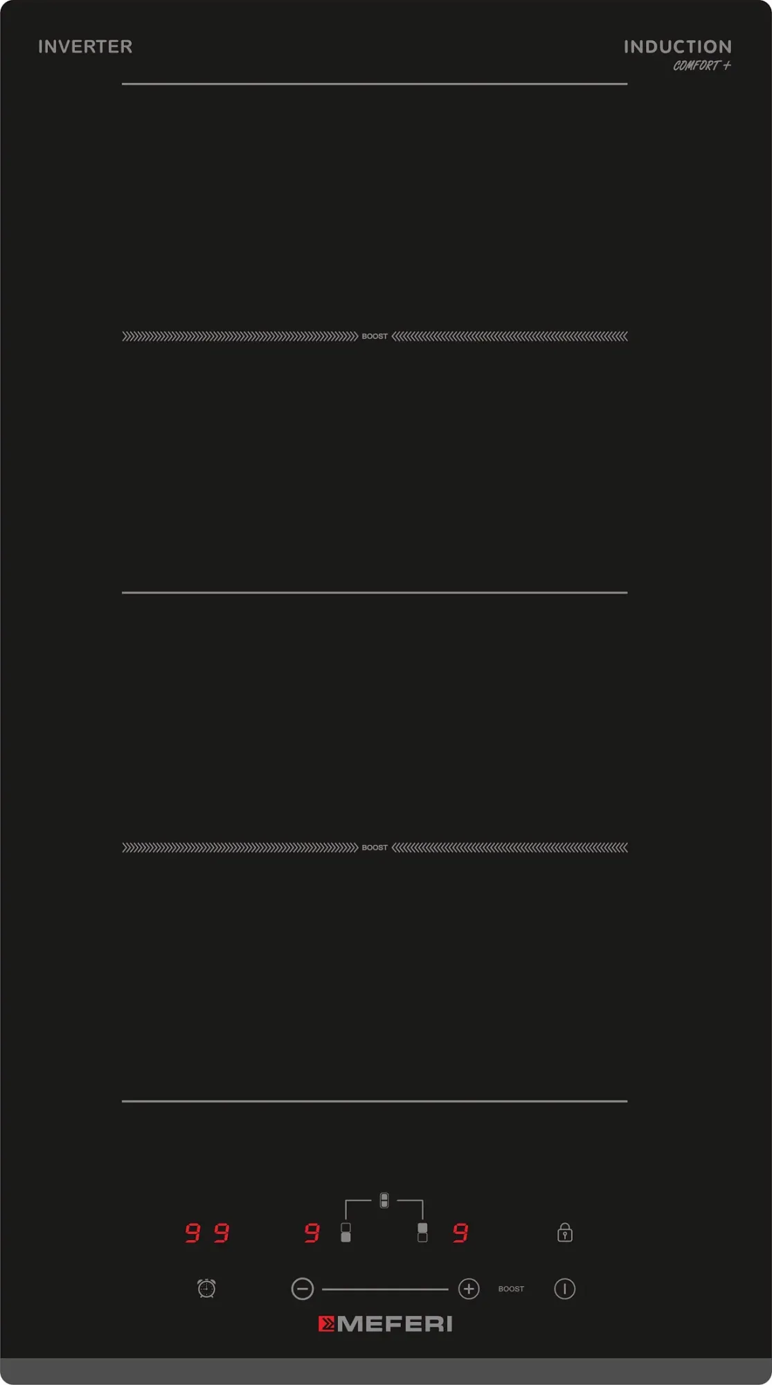 Фото товара: MEFERI MIH302BK COMFORT PLUS индукционная поверхность