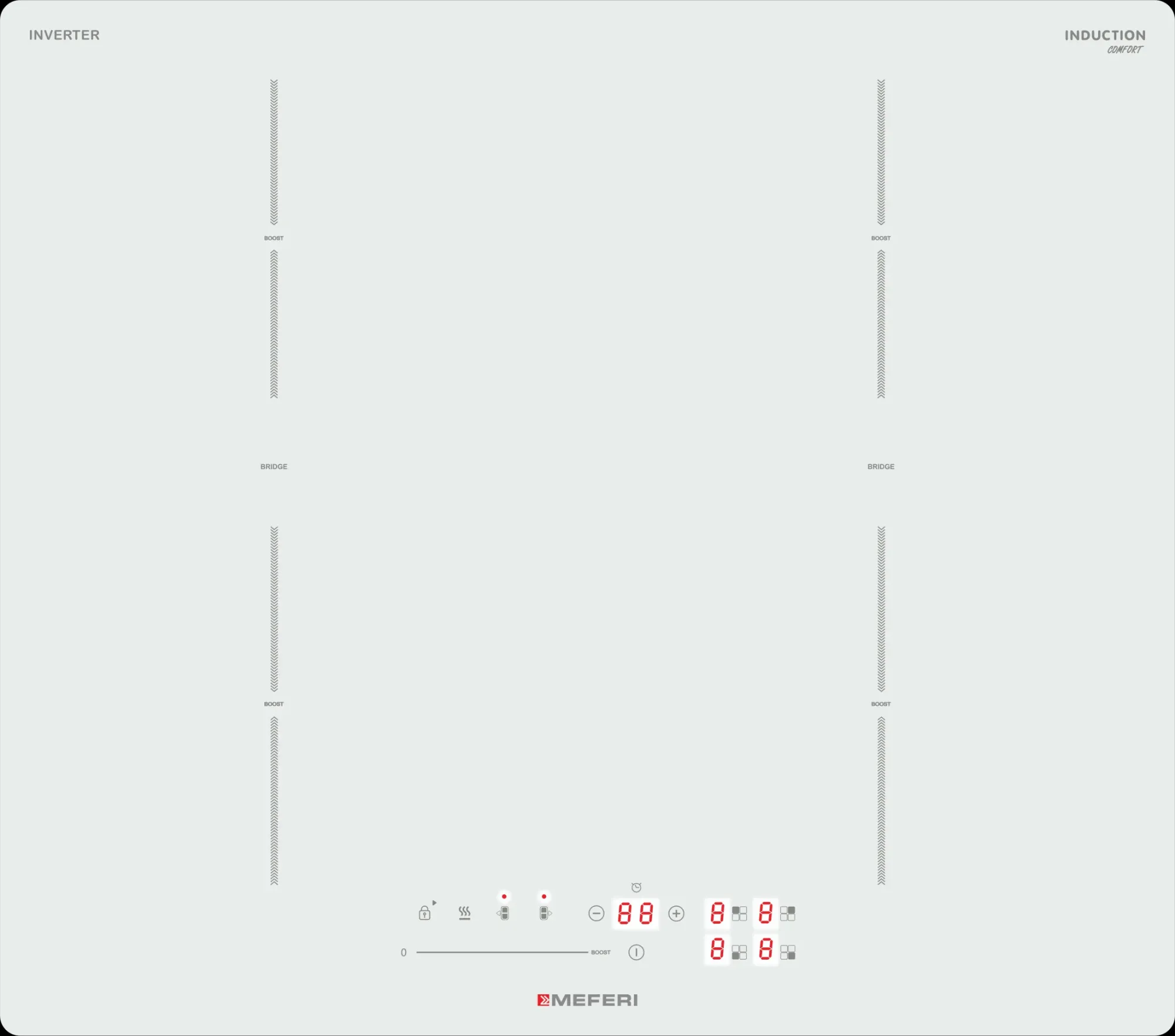 Фото товара: MEFERI MIH604WH COMFORT индукционная поверхность