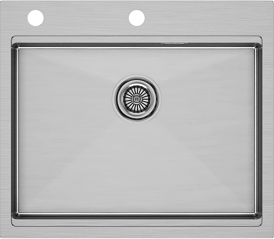 Фото товара: Paulmark KRONER-PRO 59, мойка, нержавеющая сталь брашированная