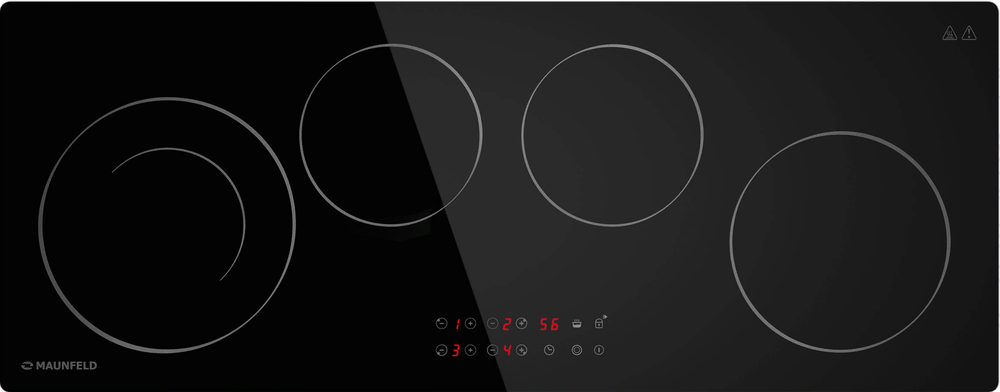 Фото товара: Maunfeld CVCE904DLBK стеклокерамическая поверхность