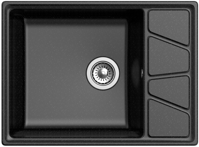 Фото товара: GranFest VERTEX GF-V-680L, мойка, мрамор, черный