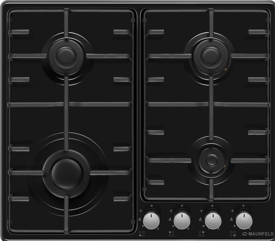 Детальное фото товара: Maunfeld EGHE.64.3STS-EB/G газовая поверхность