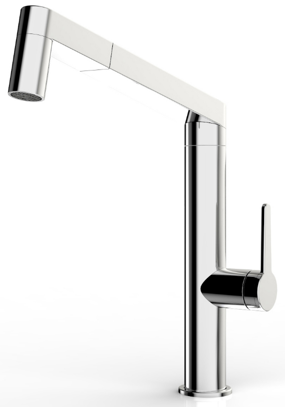 Фото товара: Blanco Panera-S, смеситель, нержавеющая сталь