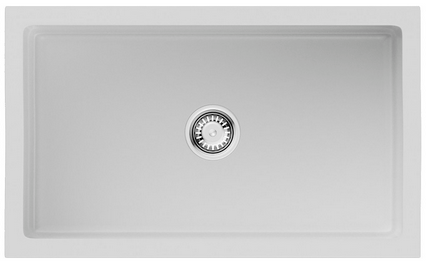 Фото товара: Omoikiri Mikura 76-WH Glossy, мойка, керамика, белый глянцевый