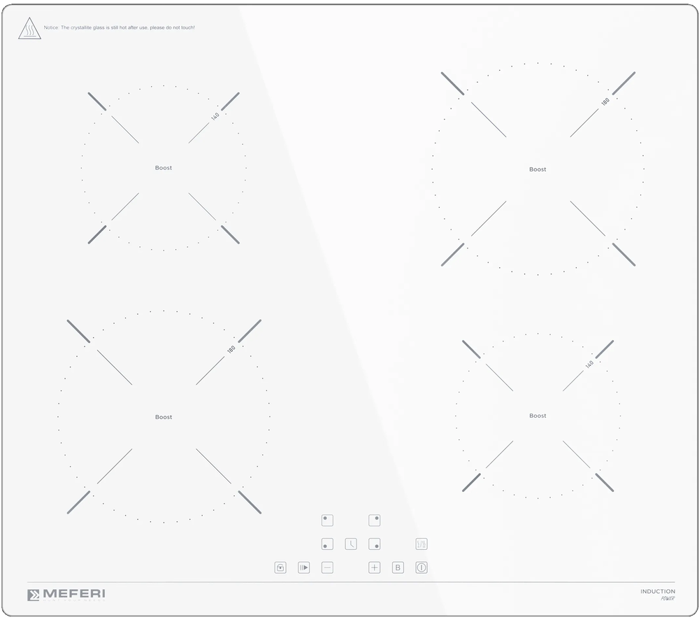 Фото товара: MEFERI MIH604WH POWER индукционная поверхность