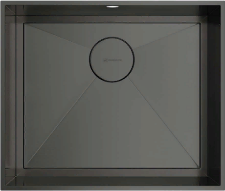 Фото товара: Omoikiri Kasen 53-INT GM, мойка, нержавеющая сталь/вороненая сталь 