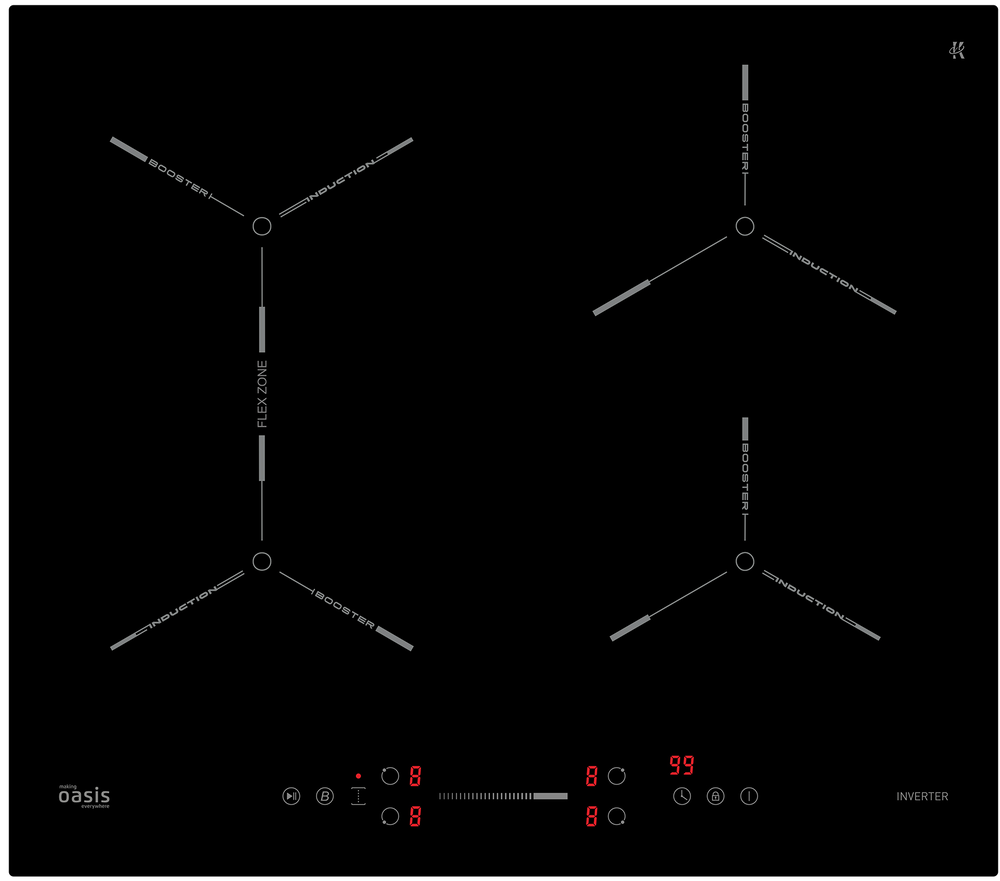 Фото товара: making Oasis everywhere P-EBGD индукционная поверхность