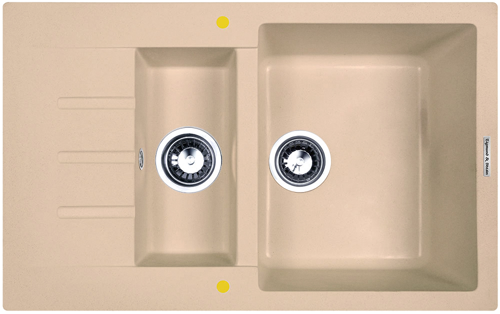 Фото товара: Zigmund & Shtain RECHTECK 775.2, мойка, топленое молоко